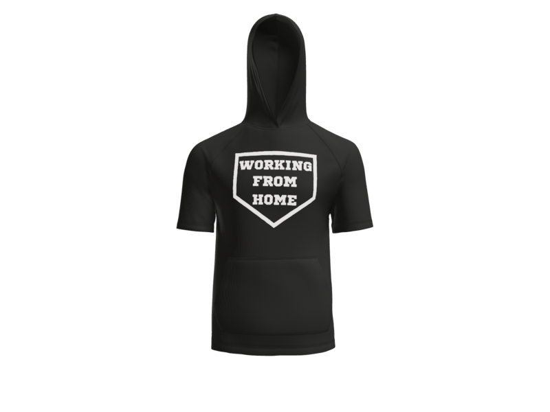 Working From Home Short-Sleeve Hoodie